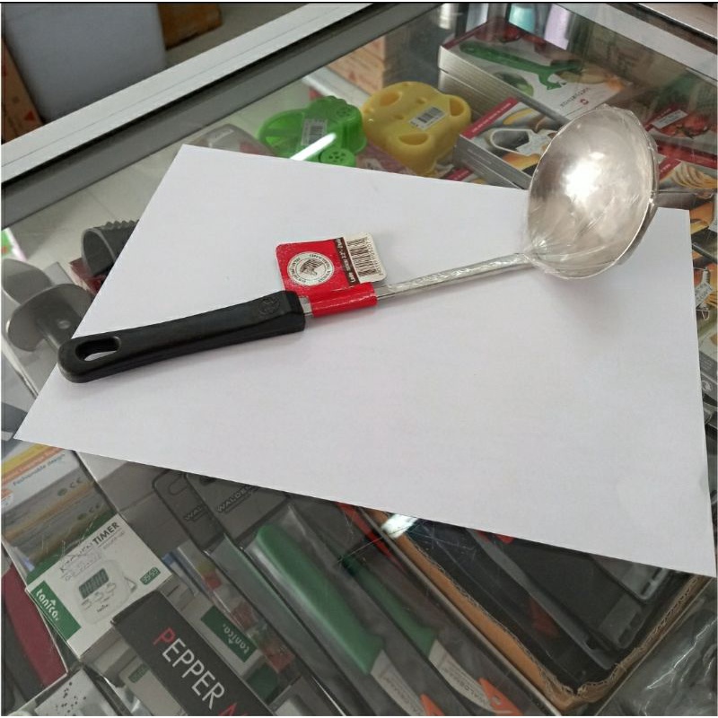 105207 ทัพพีจีน (ตัก) ด้ามเบกาไลท์ 3.2", Zebra Thailand, SUS 304