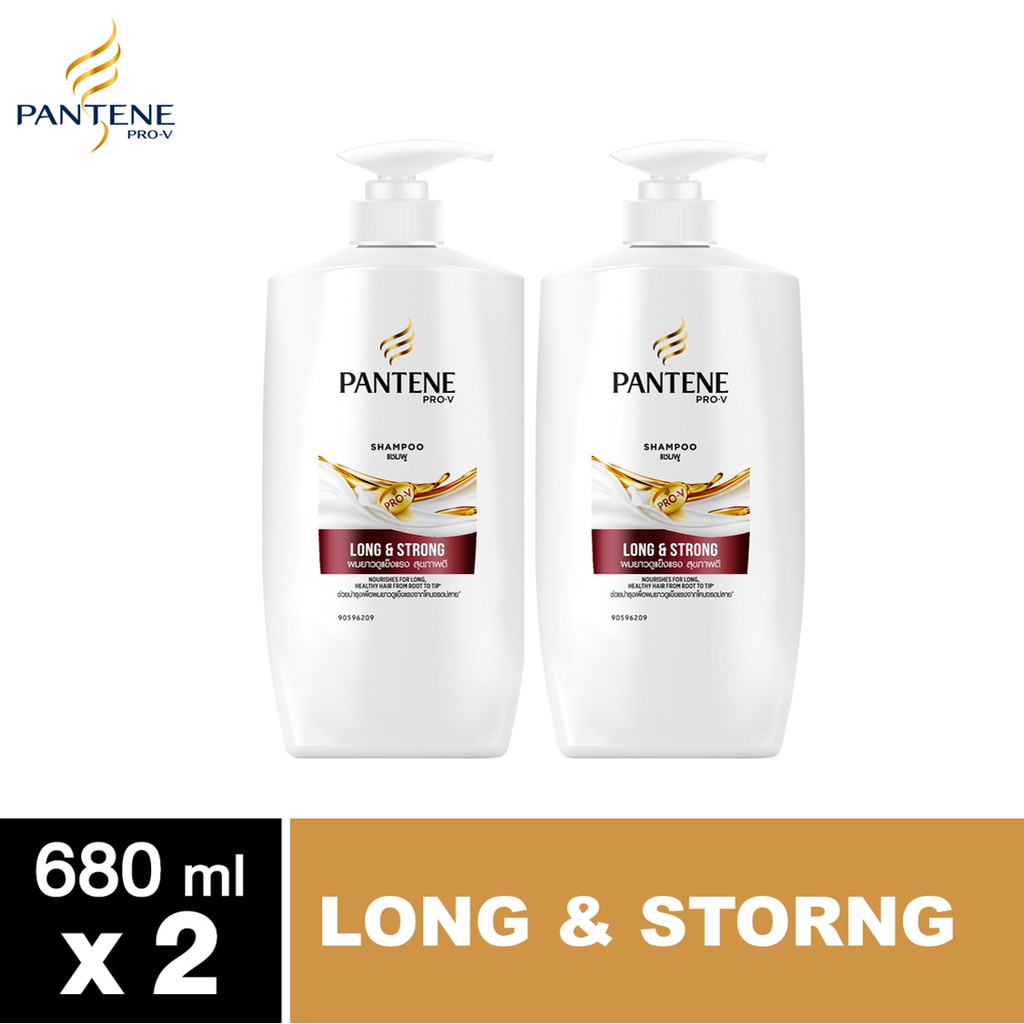 Pantene แพนทีน โปร-วี แชมพูลองแอนด์สตรอง680มล x2 p&g