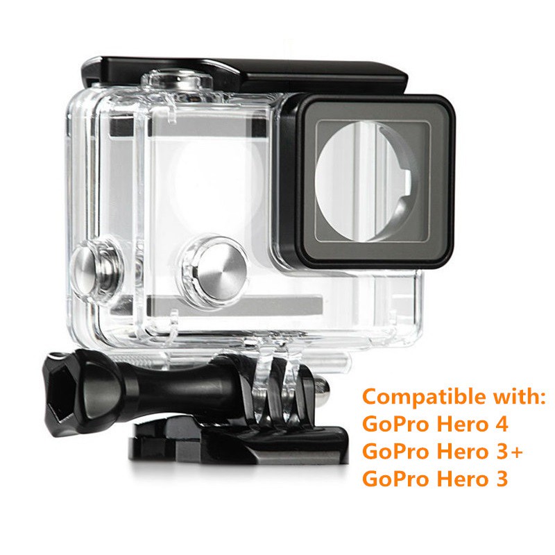 เปลี่ยนเคสกันน้ําใต้น้ําสําหรับ GoPro Hero 4 / 3+ / 3