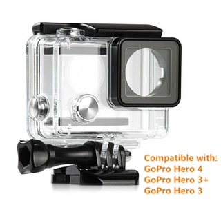 เคสกันน้ำสำหรับเคสเฮาท์ซิ่งกันน้ําสําหรับ Gopro Hero 4 / 3 + / 3