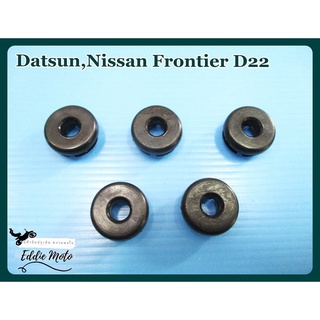 DATSUN NISSAN FRONTIER D21 D22 year 1998-2007 RUBBER SUPPORT for CAR HOOD SET  // ยางรองเหล็กค้ำฝากระโปรง (เซ็ท 5 ตัว)