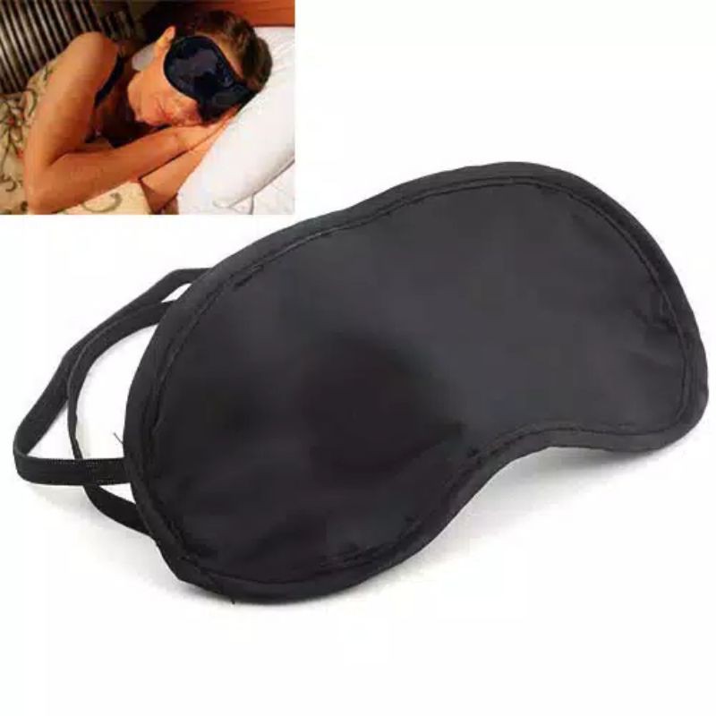 MATA EYES MASK TRAVEL BLACK / EYE COVER MASK / SLEEPING EYE COVER
