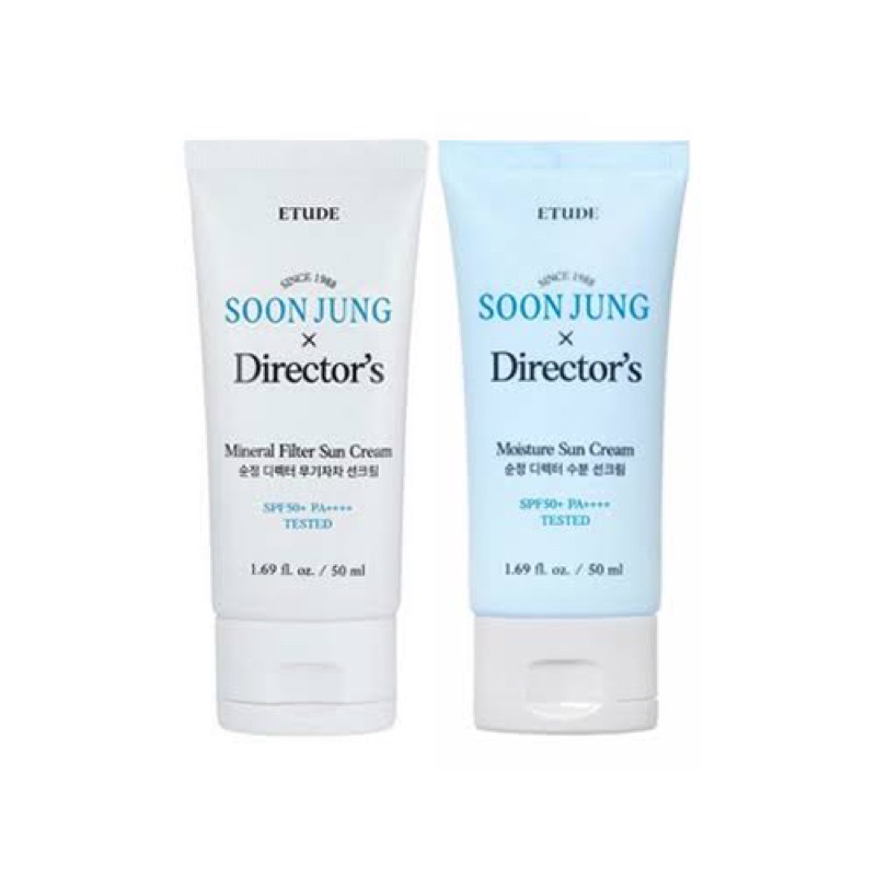 Sale‼️ Etude House Soon Jung Director's Moisture Sun Cream / Soon Jung Director’s Mineral Filter Sun