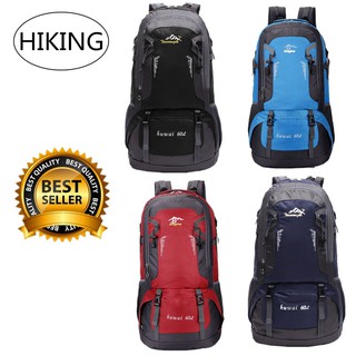 Traveler Backpack 60 L กระเป๋าเป้ กระเป๋าเดินทาง กระเป๋าท่องเที่ยว Waterproof Outdoor Backpack Rucksack Sports