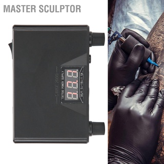 Master Sculptor 3 Hole Tattoo Power Supply Mini LCD Liner Shader Machine 110‑220V