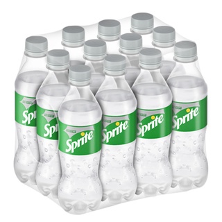 สไปรท์ น้ำอัดลม กลิ่นเลมอนไลม์ สูตรไม่มีน้ำตาล 330 มล. แพ็ค 12 ขวด Sprite Soft Drink Lemon Lime No Sugar 330mlx12Bottles