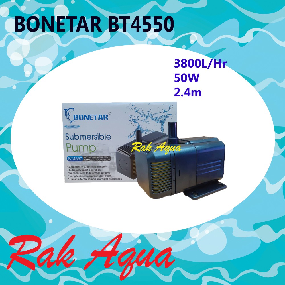 ปั้มน้ำ โบนต้า BONETAR-BT4550 Water Pump 2300L/Hr 50w แกนเซรามิก