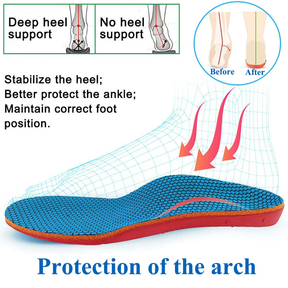 เด็กเด็กศัลยกรรมกระดูก insoles รองเท้าแบนเท้า Arch สนับสนุน insoles Orthotic Pads Correction รองเท้าเพื่อสุขภาพ pad foot care