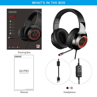 ชุดหูฟัง EDIFIER G4 Pro Gaming Built-In Virtual 7.1 Surround Sound RGB #5