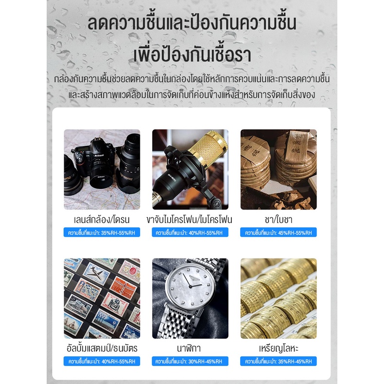 Precook ตู้กันชื้น 32L สีดำ ประกันศูนย์ 1 ปี กระจกเทมเปอร์เกรด A สามารถเก็บบอดี้กล้อง 1-3 ตัว,เลนส์ 3-5 ตัว