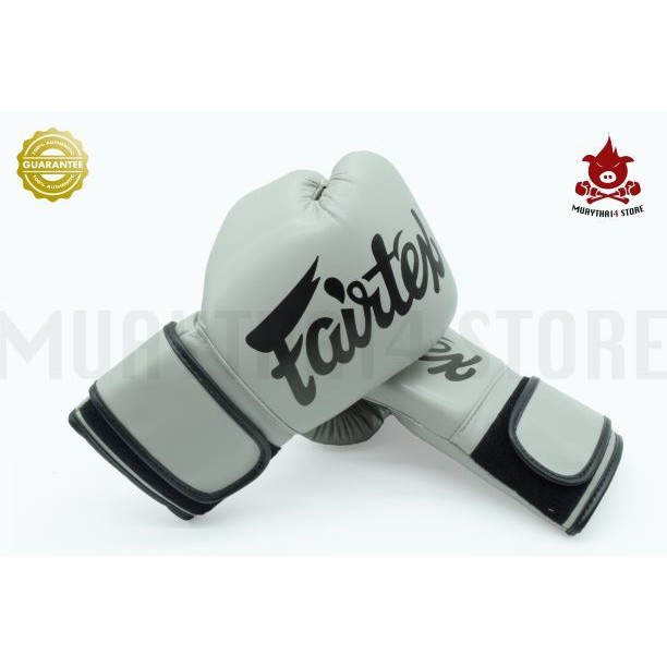 นวมชกมวย นวมหนังเทียม Fairtex Micro-Fiber Boxing Gloves - BGV 14 Grey นวมต่อยมวย สีเทา