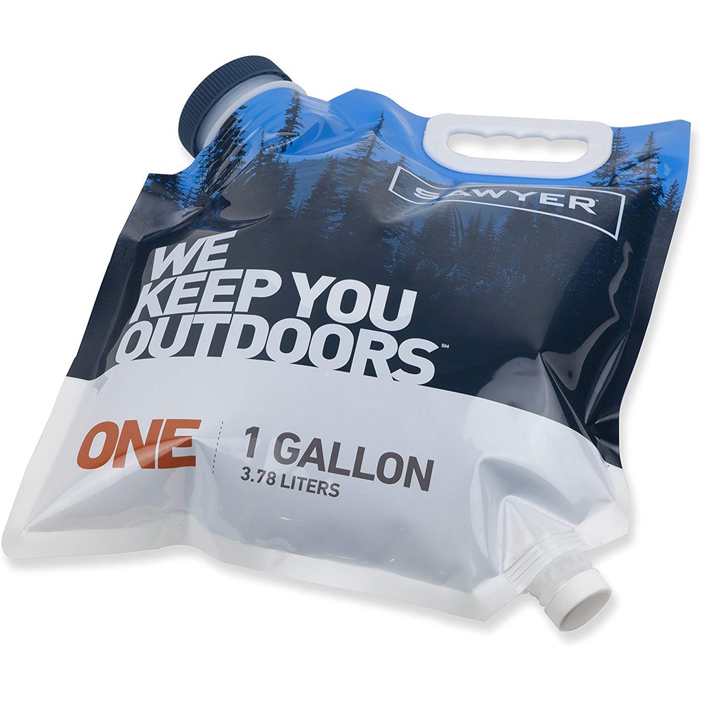 ถุงน้ำ Sawyer ขนาด 3.8 / 7.6 ลิตร Gallon Water Bladder สามารถใช้ต่อเครื่องกรองน้ำ Sawyer ทำระบบแขวน