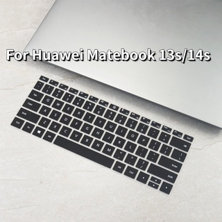 แผ่นฟิล์มซิลิโคนใส กันฝุ่น กันน้ํา สําหรับคีย์บอร์ด Huawei Matebook 13s 14s 2021 14.2 นิ้ว