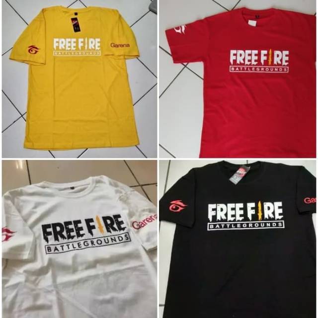 FREE FIRE FREE FIRE PUBG เสื้อยืด