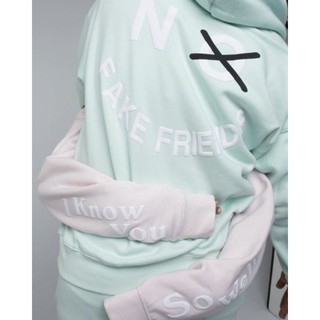 [ พร้อมส่ง​ ]​ HALF SHADOW NO​ FAKE FRIEND​ HOODIE​ -​ YUMMY