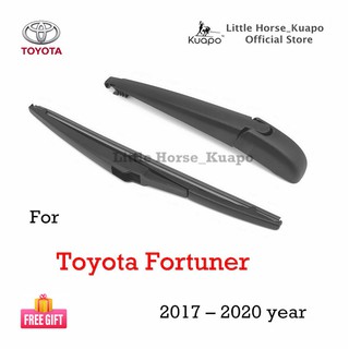 Kuapo ที่ปัดน้ำฝนด้านหลัง โตโยต้า ฟอร์จูนเนอร์ Toyota Fortuner 2017 ถึงปัจจุบัน (ชุด/ก้าน/ยางใบมีด/ฝาครอบน็อต) ปัดน้ำฝน กระจก หลัง โตโยต้าฟอร์จูนเนอร์