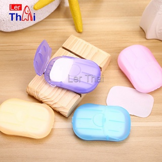 สบู่เเผ่น แบบพกพา หอมกลิ่นกุหลาบ  Paper soap