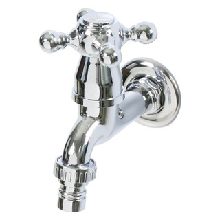 ก๊อกล้างพื้น 1 ทาง HOEN H-1302 สีโครม ก๊อกล้างพื้น ก๊อกน้ำ ห้องน้ำ WALL FAUCET HOEN H-1302 CHROME