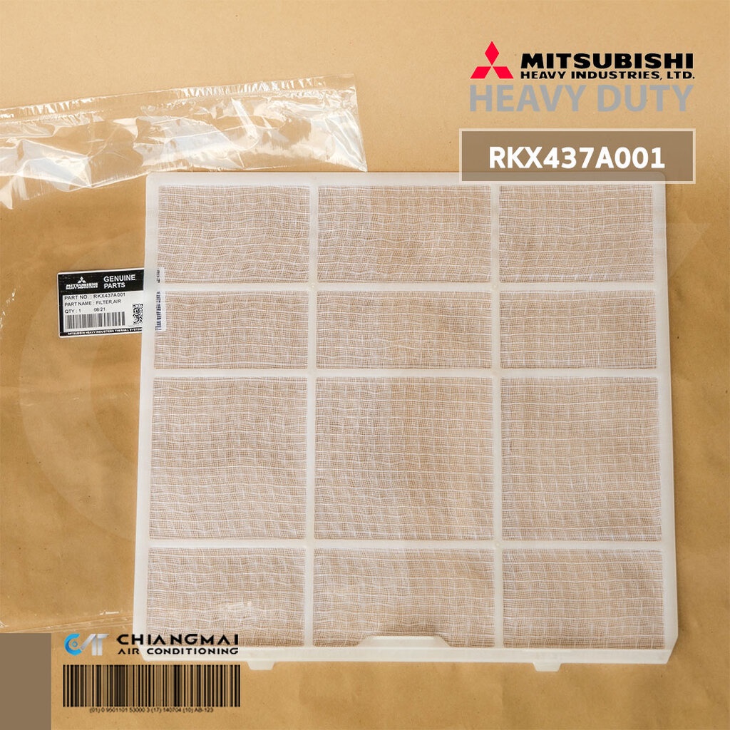 RKX437A001 (RKX437A300) แผ่นกรองฝุ่น Mitsubishi Heavy Duty ฟิลเตอร์แอร์ มิตซูบิชิ อะไหล่แอร์ ของแท้ศ