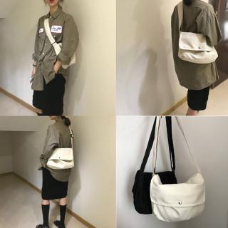 Canvas bag versatile simple shoulder bag messenger bag