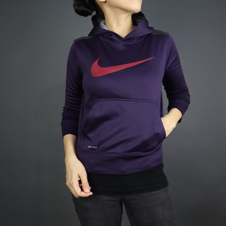 เสื้อออกกำลังกายมือสองเนื้อผ้าคอดตอนสีม่วงงานแบรนด์ NIKE ไซต์ S ตัวเล็กเหมาะกับเด็กหรือสาวไซต์เล็กสวยใส่สบายงานดี