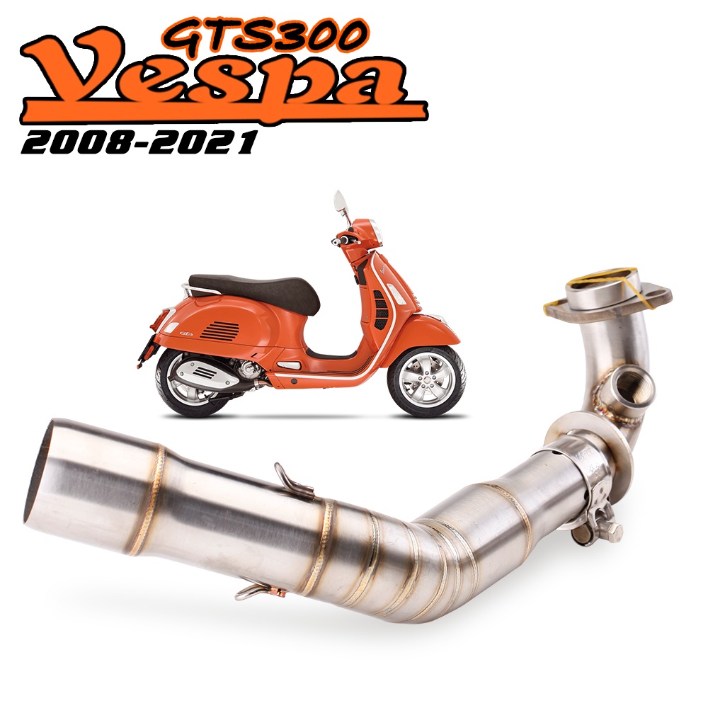 Vespa Gts 300 ท่อไอเสียรถจักรยานยนต์ท่อด้านหน้า