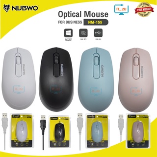 Nubwo NM-155 Optical Mouse For Business เม้าส์มีสาย เม้าส์ทำงาน