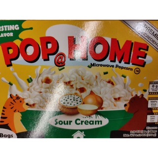 POP @HOME SOUR CREAM Flour Microwave Popcorn 🍿270g