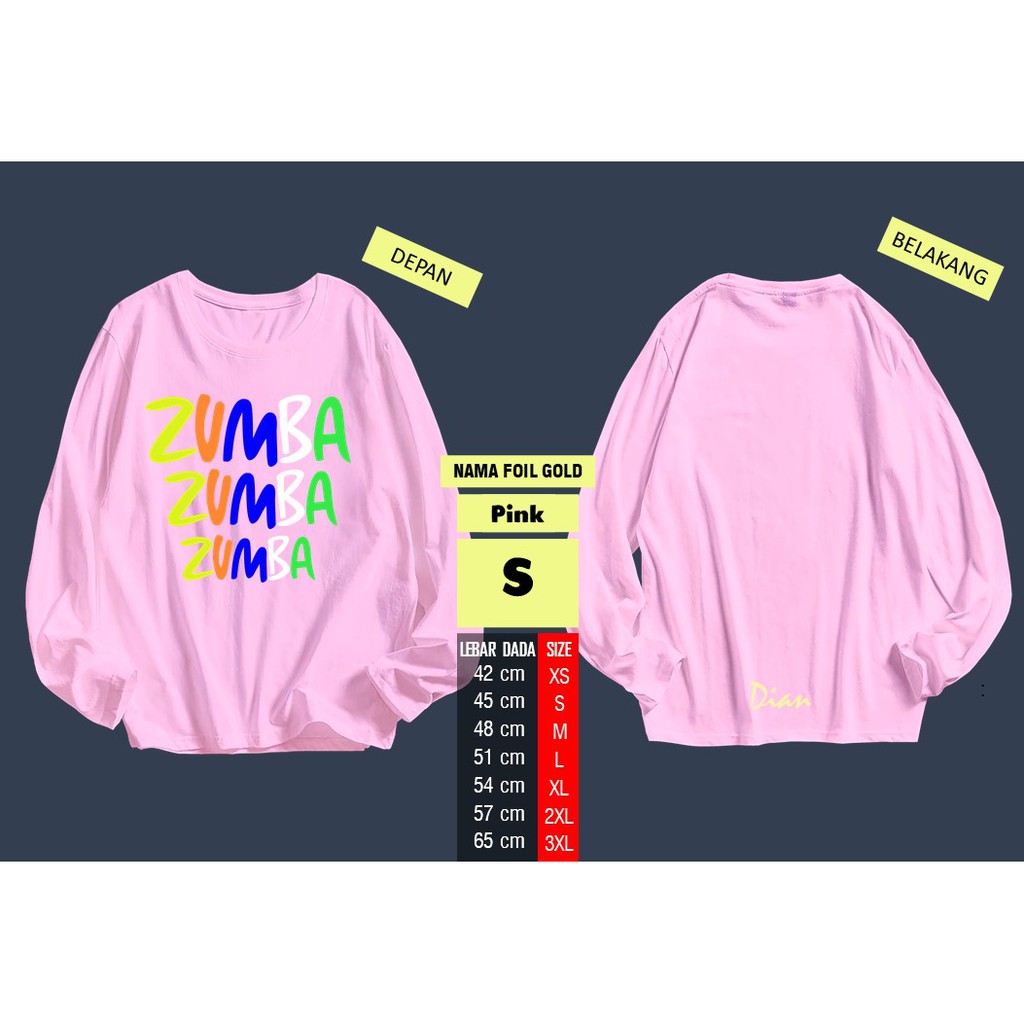 LONG-SLEEVED ZUMBA GYM SHIRT CSZ - 001