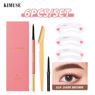 Kimuse Ultra-Fine Double-Ended Slim Eyebrow Pencil Set