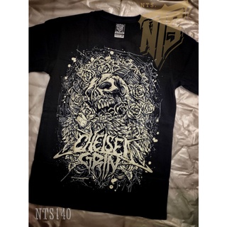 NTS 140 Chelsea Grin ROCK เสื้อยืด เสื้อวง เสื้อดำ สกรีนลายอย่างดี ผ้าหนานุ่ม ไม่หดไม่ย้วย NTS T SHIRT S M L XL XXL