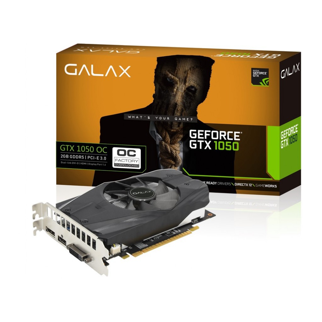 การ์ดจอ Galax GTX1050 2GB OC (ส่งฟรี)