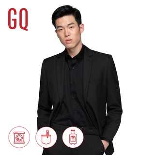 GQ Essential Suit สูทผู้ชายทรงปกติ รุ่น TR Tailored Fit สีดำ