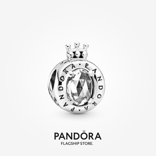 Pandora จี้มงกุฎ มงกุฎใส ของขวัญวันเกิด สําหรับสุภาพสตรี p825