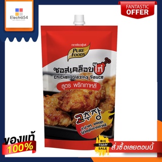 เพียวฟู้ดสซอสเคลือบไก่สูตรพริกเกาหลี180GCHICKEN GLAZING SAUCE KOREA CHILI 180G