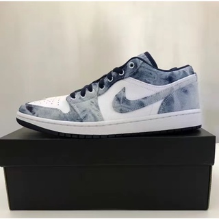 AIR JORDAN 1 LOW WASHED DENIM ของแท้100%