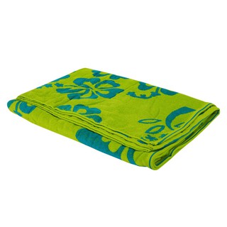 TOWEL HOME LIVING STYLE FLOWER BEACH 35X69" GREEN ผ้าขนหนู  STYLE 35X69 นิ้ว FLOWER BEACH สีเขียว ผ้าเช็ดตัว ผ้าเช็ดตัวแ