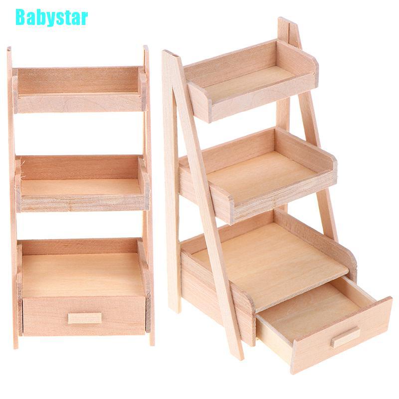 (Babystar) โมเดลเฟอร์นิเจอร์ไม้จิ๋ว สําหรับตกแต่งบ้านตุ๊กตา 1:12