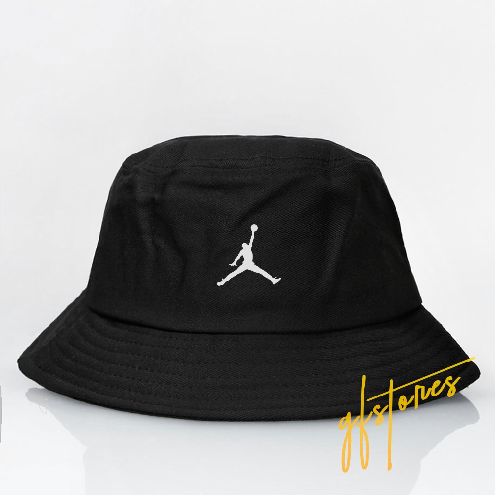 Jordan Canvas Premium Bucket Hat Topi Bucket Hat Air Jordan Canvas