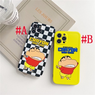 เคสไอโฟน เคสซิลิโคน สำหรับ iPhone 13 Pro Max iPhone 12 Pro Max iPhone 11 Pro Max X XR XS Max 7 8 Plus Fashion Cartoon Crayon Shin Chan เครยอนชินจัง Silicone Case