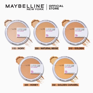 Maybelline Super Stay full coverage powder foundation 24H แป้งเมย์เบลลีน ซุปเปอร์ สเตรย์ พาวเดอร์ ฟาวเดชั่น 6 g.