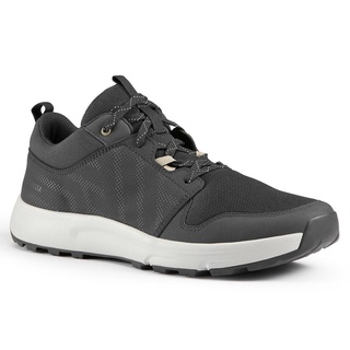 รองเท้าผู้ชายสำหรับใส่เดินในเส้นทางธรรมชาติรุ่น NH150 QUECHUA MENS WALKING SHOES - NH150 - BLACK