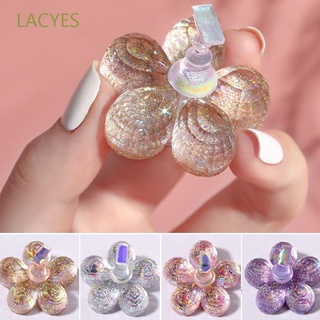 Lacyes ชั้นวางเล็บปลอมแบบแม่เหล็กสําหรับฝึกตกแต่งเล็บ Diy หลากสี