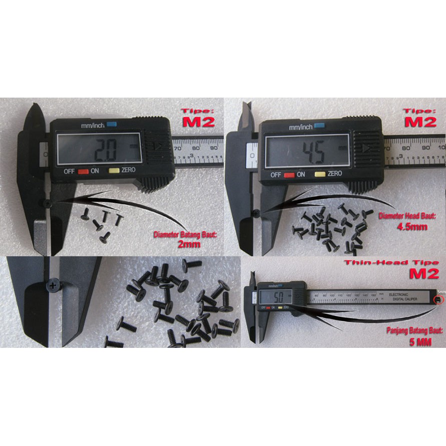 Asus Laptop Notebook Netbook Bolts/สกรูหลายขนาด