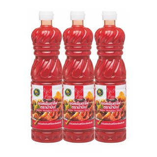 ม้าบิน ซอสเย็นตาโฟ 800 กรัม x 3 ขวด Flying Horse Yentafo Sauce 800 grams x 3 bottles