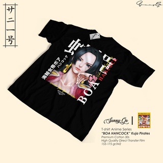 เสื้อยืด พิมพ์ลายอนิเมะ One Piece Boa Hancock สีดํา สําหรับผู้ชาย และผู้หญิงเสื้อยืด