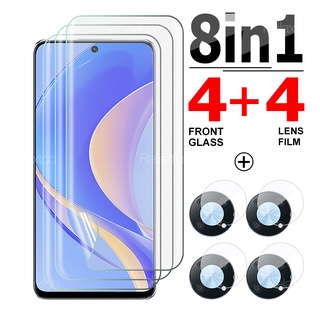 8in1 ฟิล์มไฮโดรเจลกันรอยหน้าจอ ไม่ใช่กระจก สําหรับ Huawei Nova Y90 Y70 Plus Nova 9 SE 4G 5G Nova9 Pro