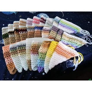 ผ้าโพกหัวไหมพรม แจ้งสีในแชท