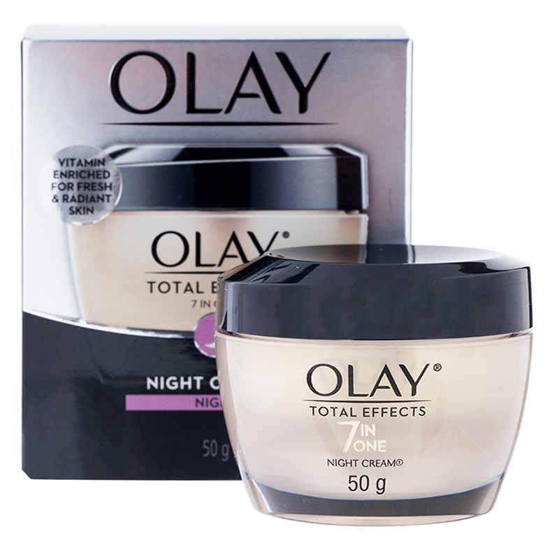 (ฉลากไทย ของใหม่) Olay Total Effects 7 in one Night Cream 50g โอเลย์ โททอล ไนท์ olay total effect