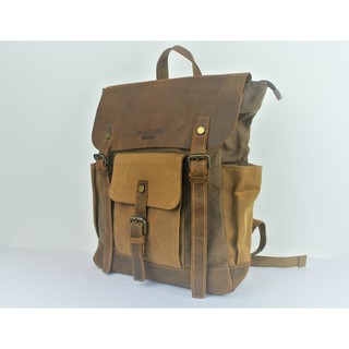 "DYLAN" – Waxed Canvas Backpack